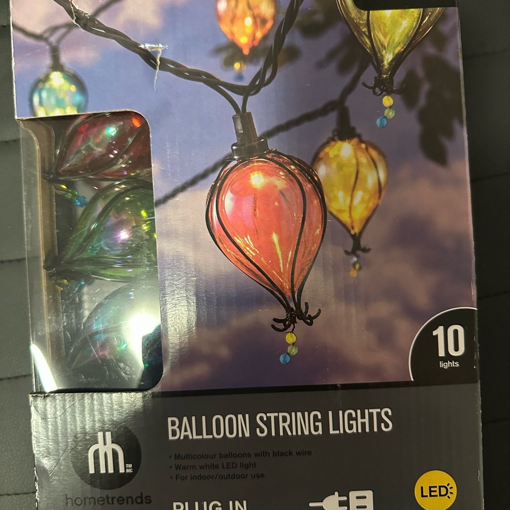 Multicolor Balloon String Lights